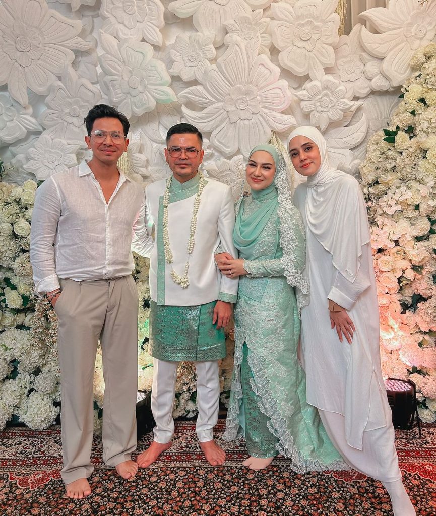 Fairuz A. Rafiq dan Sony Septian di pernikahan Ibel-Haldy (Foto: Instagram/fairuzarafiq)