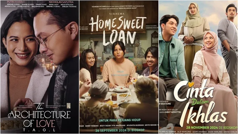 Deretan Film Indonesia Adaptasi dari Novel Tahun 2024