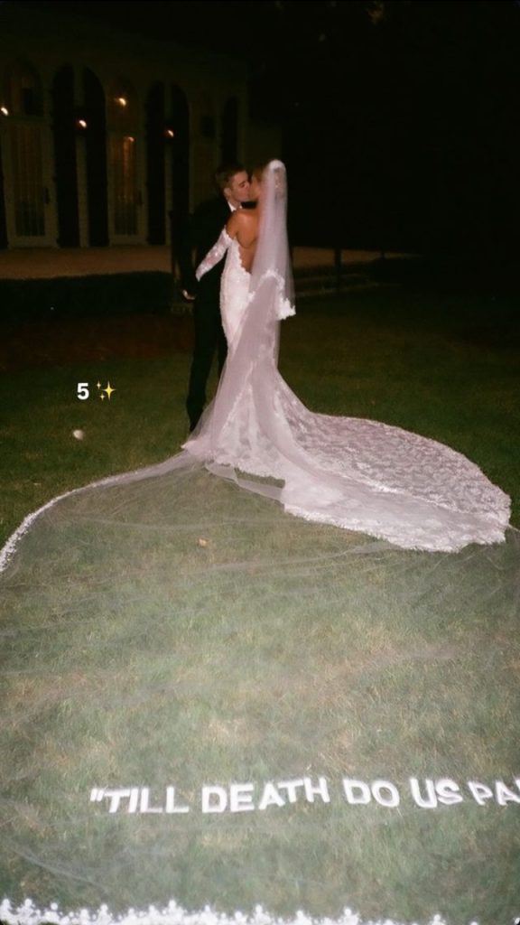 Potret pernikahan Justin dan Hailey Bieber, 5 tahun yang lalu (Foto: Instagram/haileybieber)