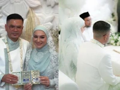 Potret bahagia pernikahan Irish Bella dan Haldy Sabri (Foto: X/ibas404 dan Instagram/_irishbella_)