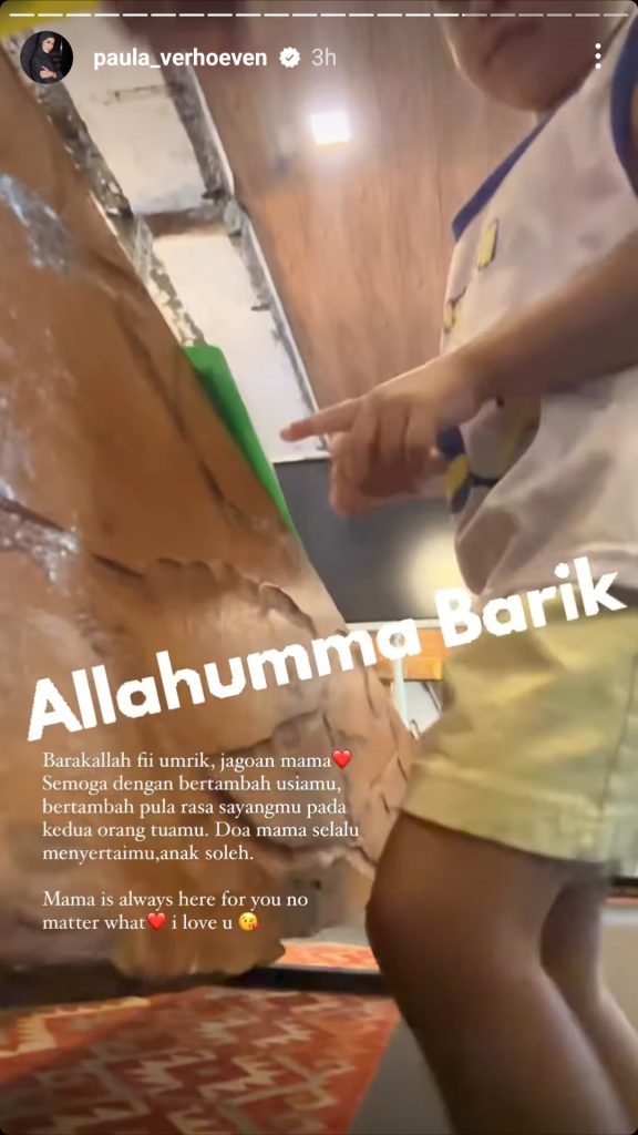 Story Instagram yang diunggah Paula Verhoeven (Foto: Instagram/paula_verhoeven)