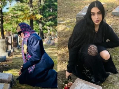 Madonna bersama putrinya, Lourdes, mengunjungi makam adik dan ibunya. (Foto: kolase dari Instagram/madonna)