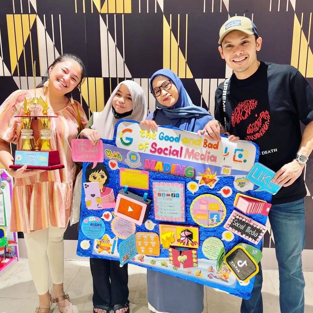 Potret kekompakan Marshanda, Nesyana, dan Ben Kasyafani saat mendampingi Sienna (Foto: Instagram/marshanda99)
