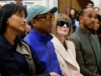 Para co-chair Met Gala 2025 Lewis Hamilton (dua dari kanan), Anna Wintour, Pharrell Williams (Foto: Dok. Page Six)