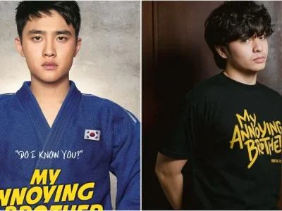 D.O EXO dan Angga Yunanda dalam film ‘My Annoying Brother’ (Foto: Dok. IMDb, Instagram/angga)