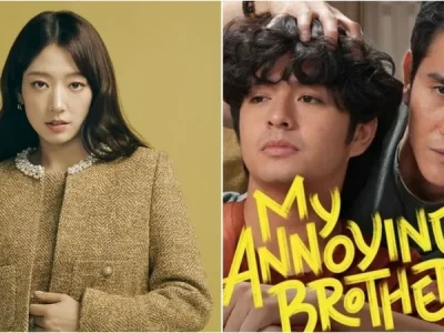 Park Shin Hye sapa kru dan penonton ‘My Annoying Brother’ (Foto: Instagram/ssinz7, base.id)