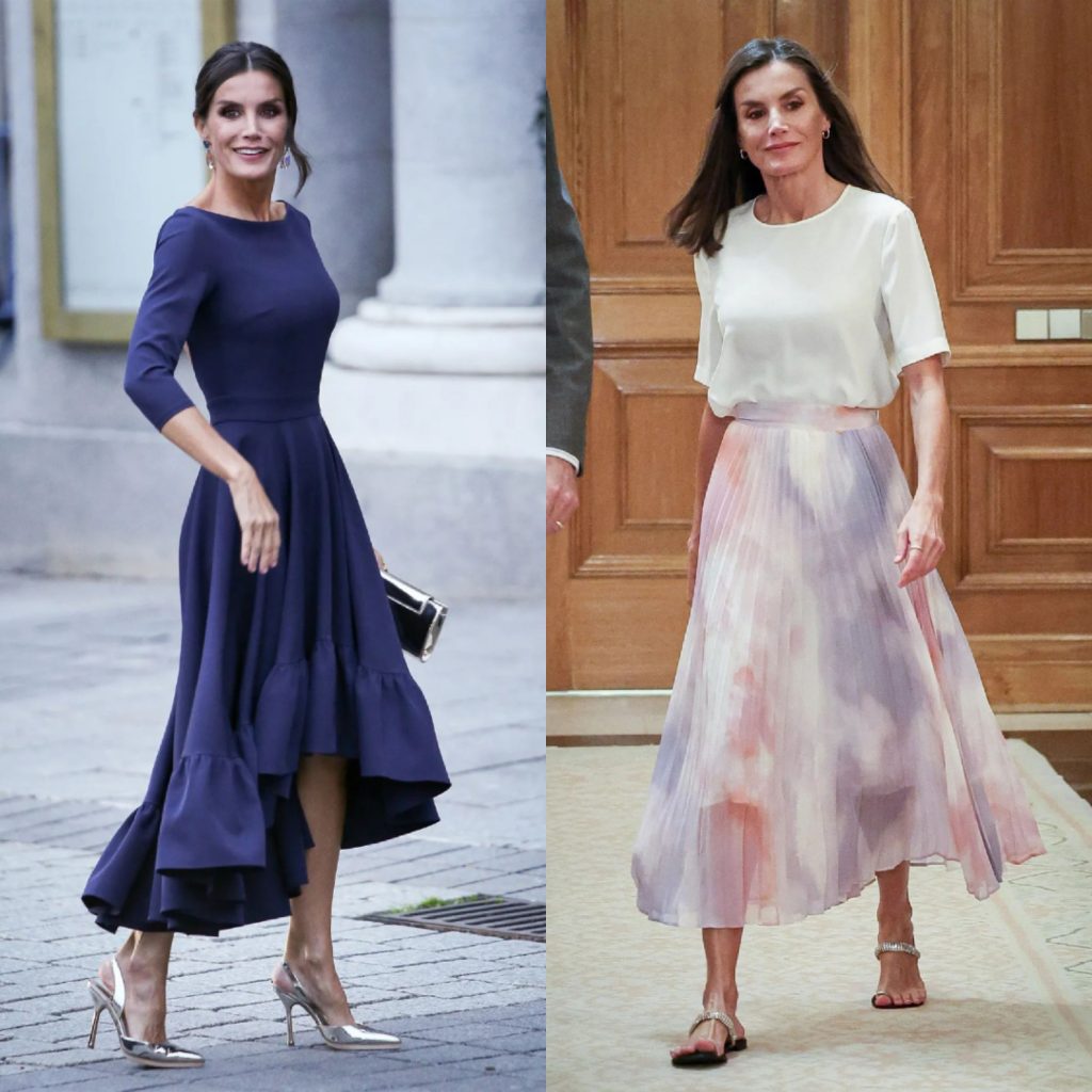 Perubahan gaya pakaian Letizia setelah menjadi Ratu Spanyol (Foto: kolase dari Getty Images)