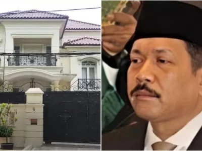 Penampakan rumah megah Zarof Ricar, produser film 'Sang Pengadil'. (Foto: YouTube/Kumparan, Instagram/innfoa1)