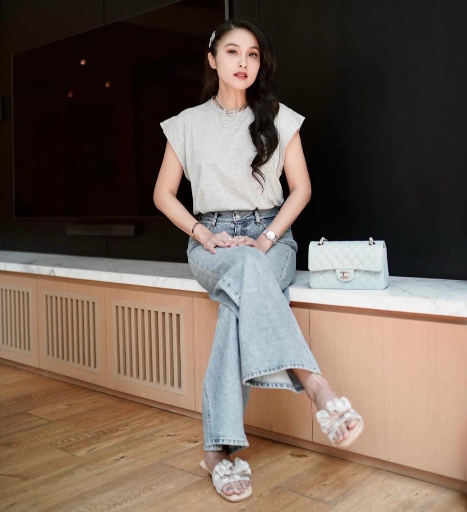 Sandra Dewi saat menjadi BA untuk toko tas branded (Foto: Instagram/sandradewi88)