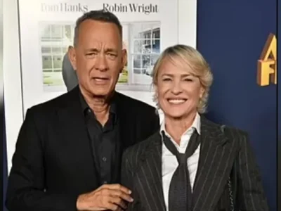 Tom Hanks dan Robin Wright di AFI Fest di TCL Chinese Theatre, Hollywood (Foto: AP/Chris Pizzelo)