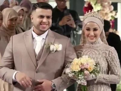 Acara ngunduh mantu Yislam Jaidi dan Miskah Shafa. (Foto: YouTube/Fadil Jaidi)