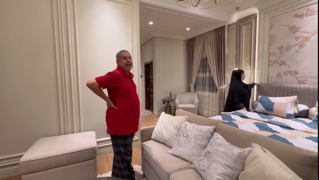 Penampakan kamar pengantin Yislam Jaidi dan Miskah Shafa (Tangkap layar YouTube/Fadil Jaidi)