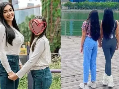 Potret Denada bersama anak. Foto : Instagram/denadaindonesia