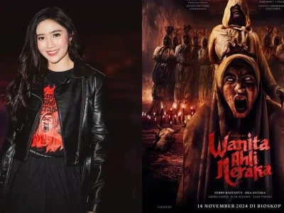 Febby Rastanty Belajar Jadi Istri di Film 'Wanita Ahli Neraka'. (Foto: Kolase Dok. Visinema Pictures)