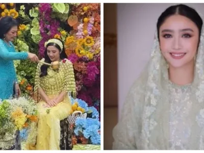 Febby Rastanty menggelar acara pengajian dan siraman. Foto : Instagram/yukikt