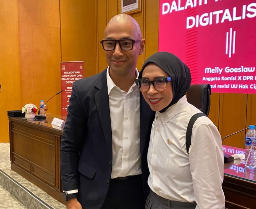 Marcell Siahaan dan Melly Goeslaw. (Foto: Agnes/Nyata) 