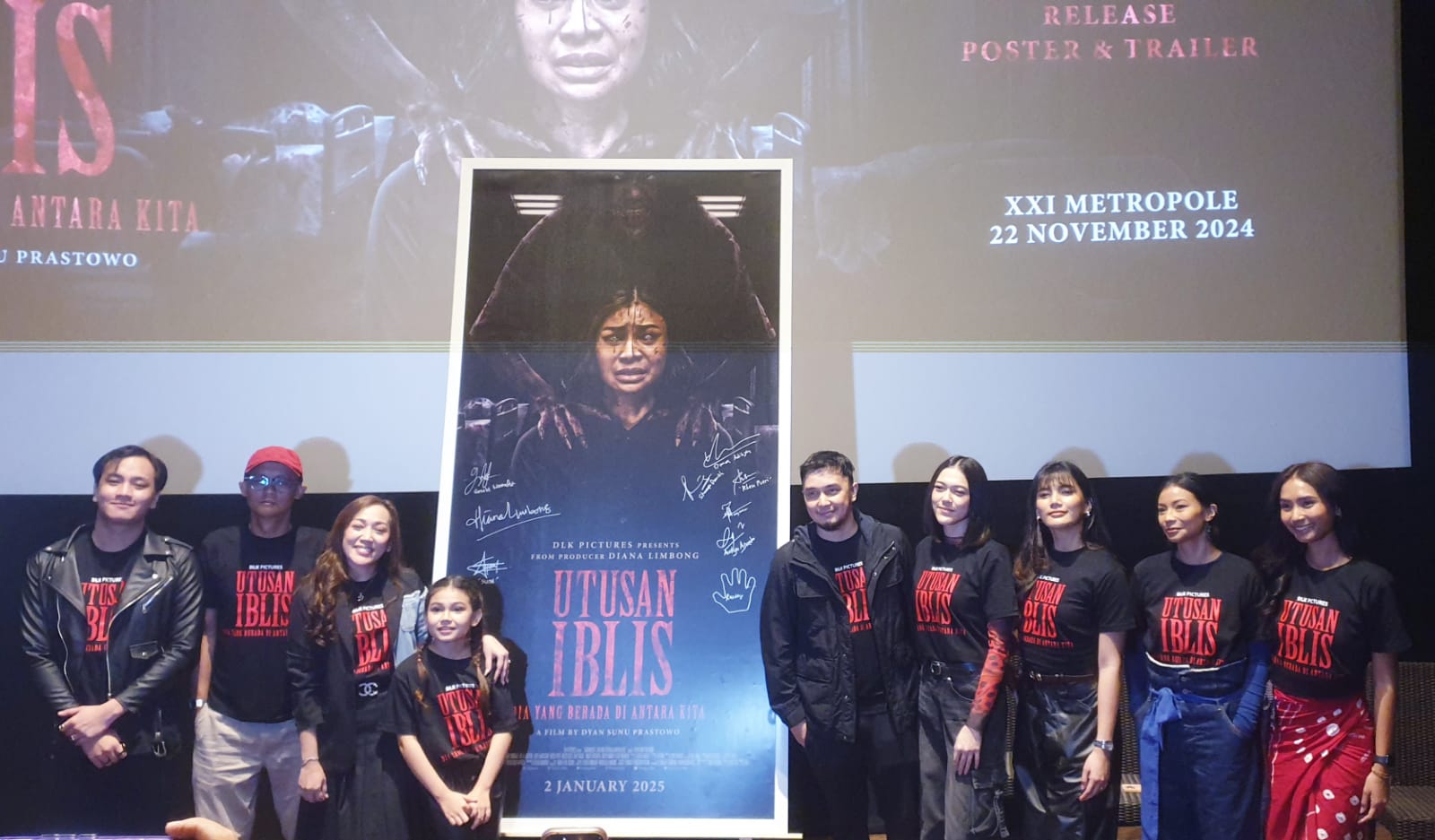 Press conference film 'Utusan Iblis'. (Foto: Agnes/Nyata) 