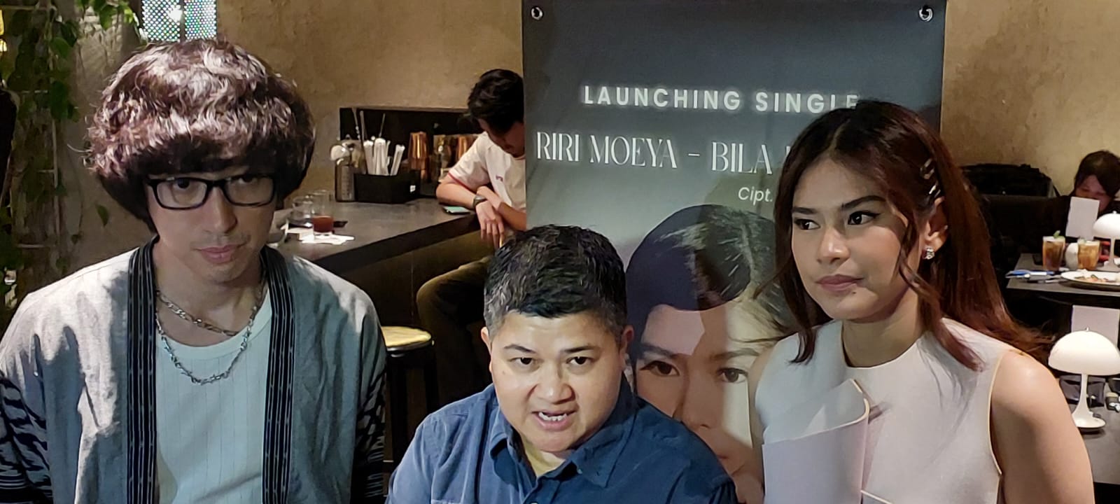 Eka Gustiwana, Intan S dan Riri Moeya berkolaborasi bareng dalam perilisan lagu 'Bila Ku Ingat'. (Foto: Agnes/Nyata)