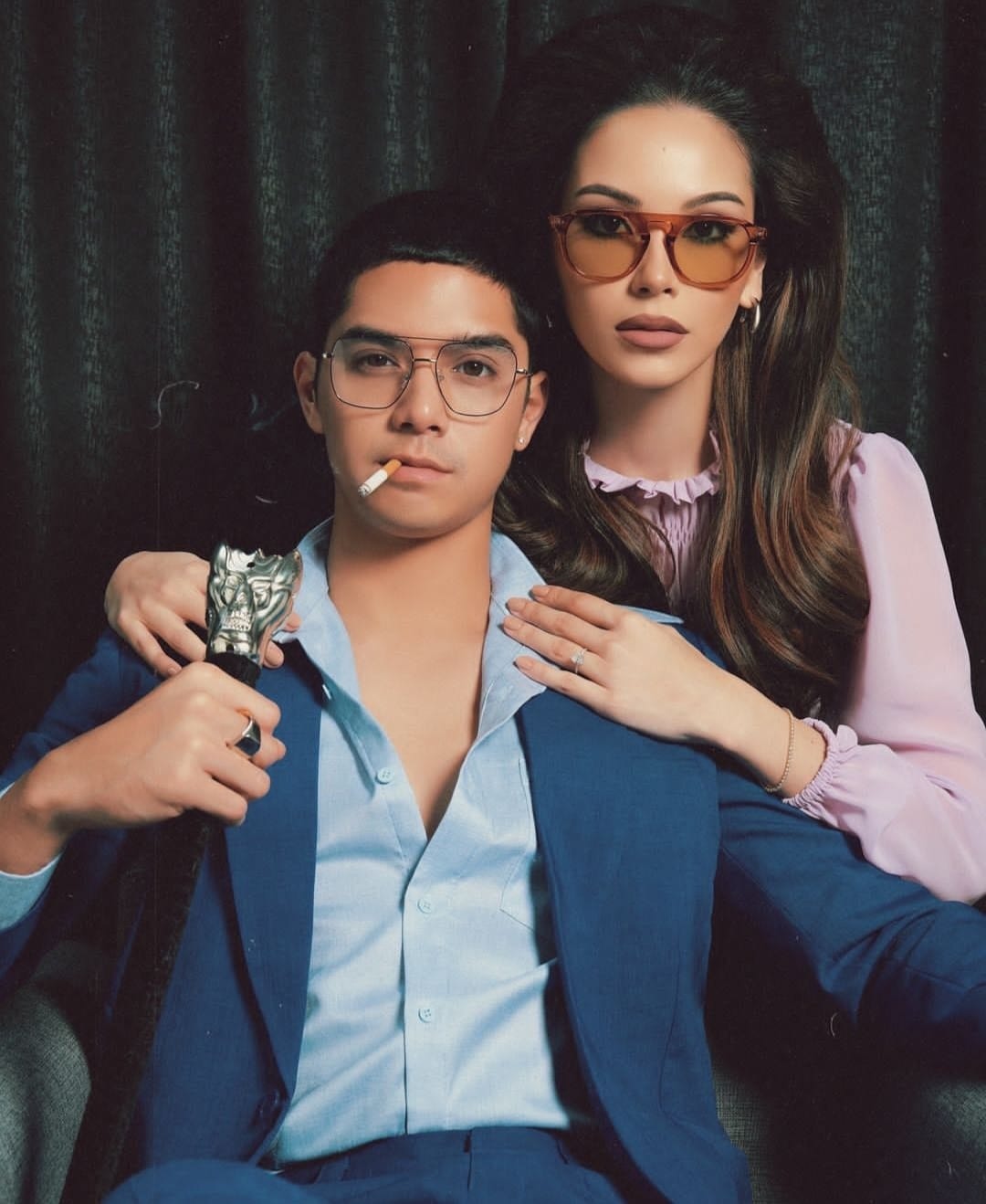 Riasan dibuat mirip Elvis dan Priscilla Presley. Foto: Dok. Instagram @alyssadaguise