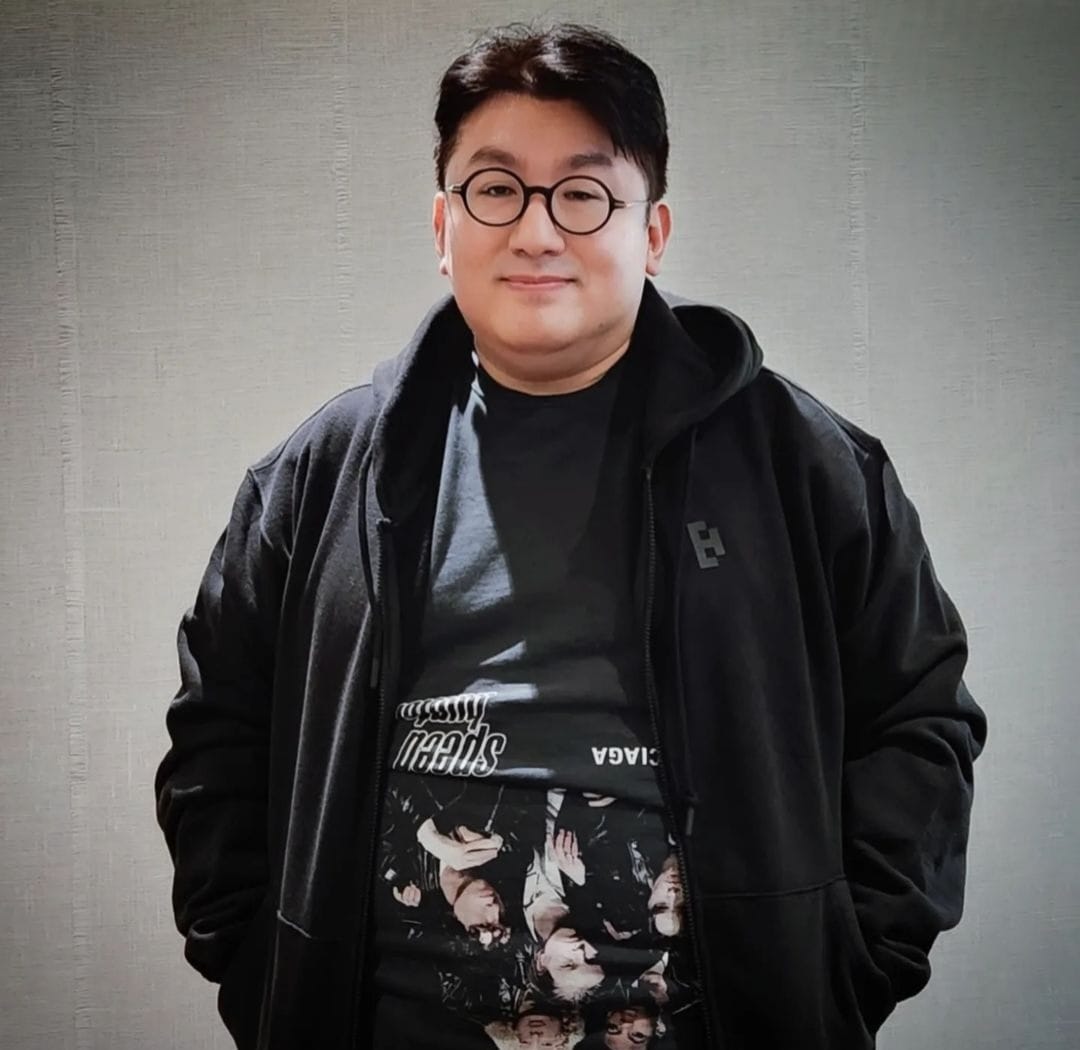 Bang Si Hyuk, pendiri HYBE. Foto: Dok. Instagram @hitmanb72
