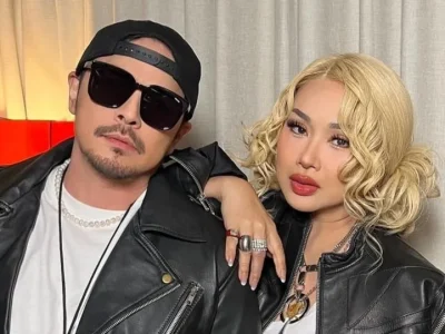 Titi DJ dan Thomas Djorghi cosplay Bruno Mars dan Rose BLACKPINK. Foto: Dok. Instagram @ti2dj