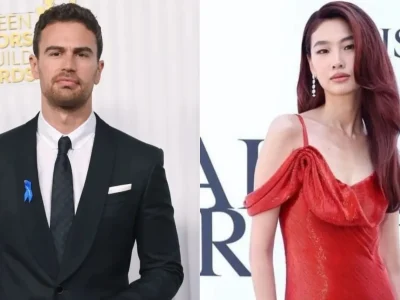 Theo James dan Jung Hoyeon adu akting di 'The Hole'. Foto: Dok. Kolase Instagram @theojames016, @hoooooyeony