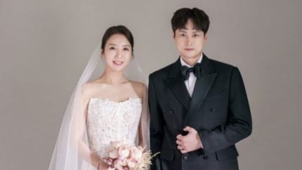 Min Kyung Hoon resmi menikah dengan PD Shin Ki Eun. Foto: Dok. OSEN