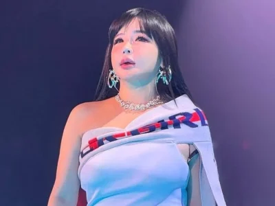 Kesehatan Park Bom menurun saat konser 2NE1 di Manila. Foto: Dok. X @ParkBomDaily