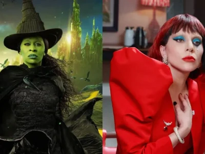 Lady Gaga dikabarkan diincar untuk membintangi 'Wicked'. Foto: Dok. Kolase Instagram @wickedmovie, @ladygaga