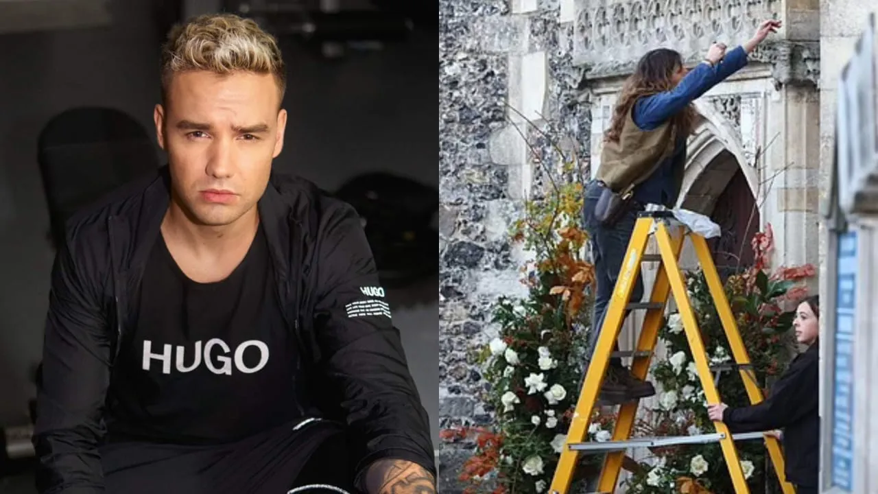 Persiapan Pemakaman Liam Payne, Pintu Gereja Dihias Bunga