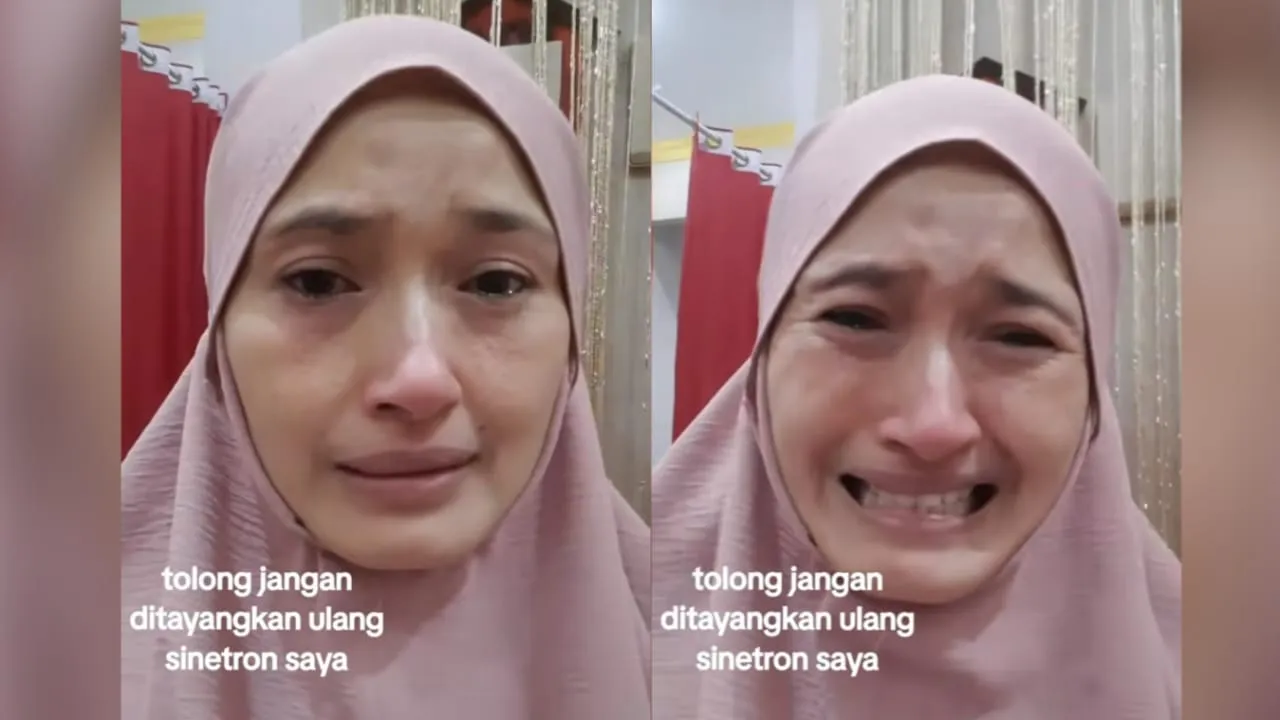 Tangis Mega Aulia Memohon Sinetron Lawasnya Tidak Ditayangkan