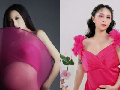 Inspirasi maternity shoot ala selebriti. Foto: Dok. Kolase Instagram @patriciagouw, @clairineclay