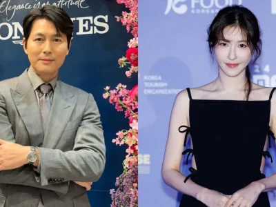 Jung Woo Sung dan lee Ji Ah. Foto: Dok. Kolase Instagram @artistcompanyofficial, @mnet_mama