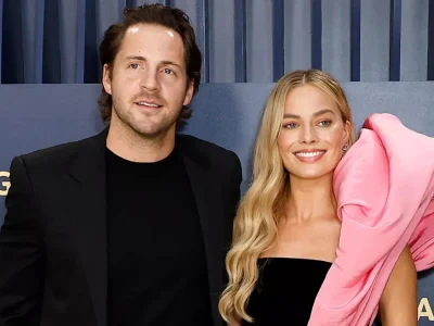 Margot Robbie dan Tom Ackerley. Foto: Dok. Frazer Harrison/Getty via People