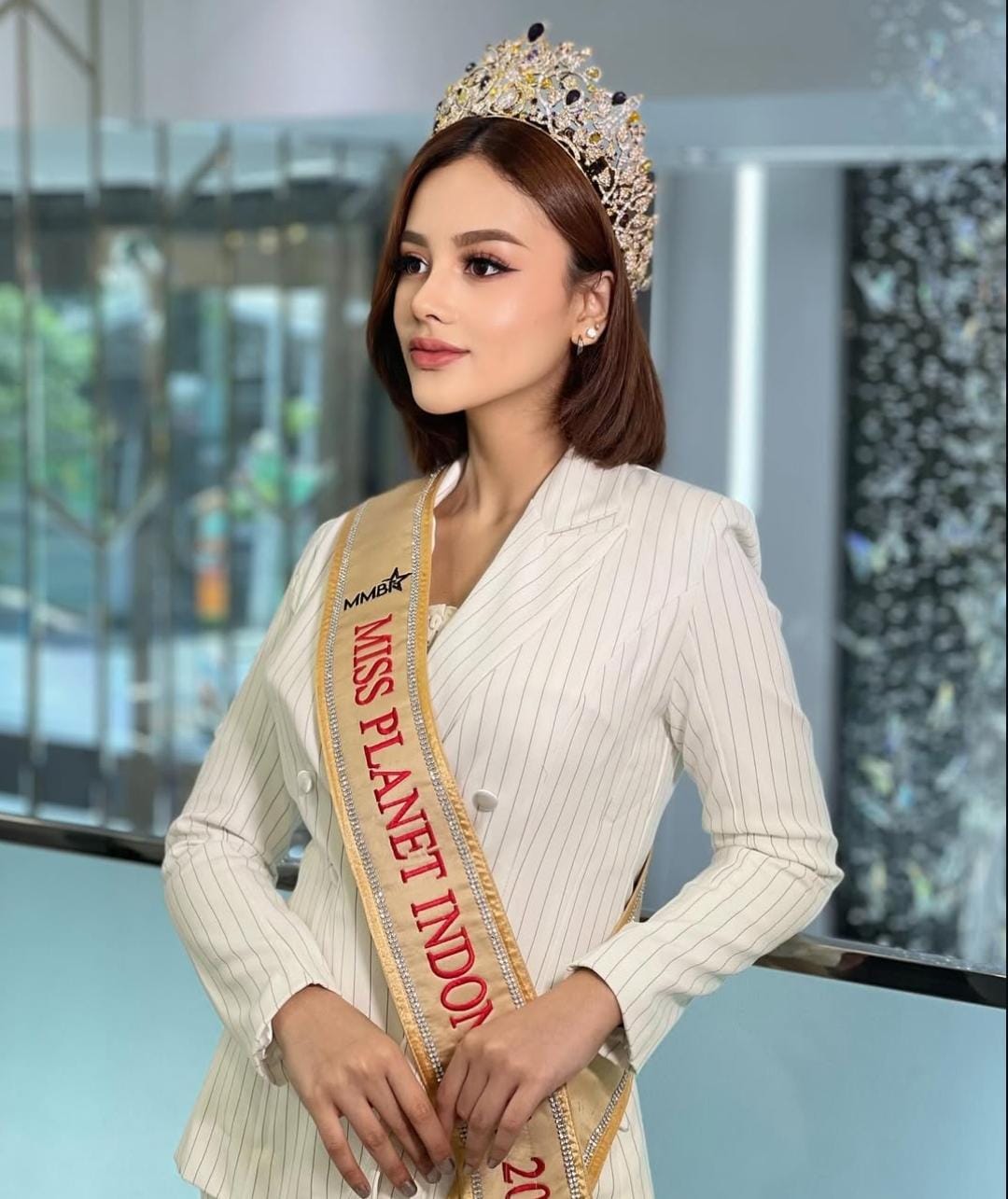 Menjadi perwakilan Indonesia di Miss Planet International 2024. Foto: Dok. Instagram @ollalevinaa