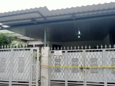 Lokasi kejadian remaja tega bunuh ayah dan neneknya di Perumahan Bona Indah, Lebak Bulus, Cilandak. Foto : ANTARA/HO-Dokumentasi Pribadi.