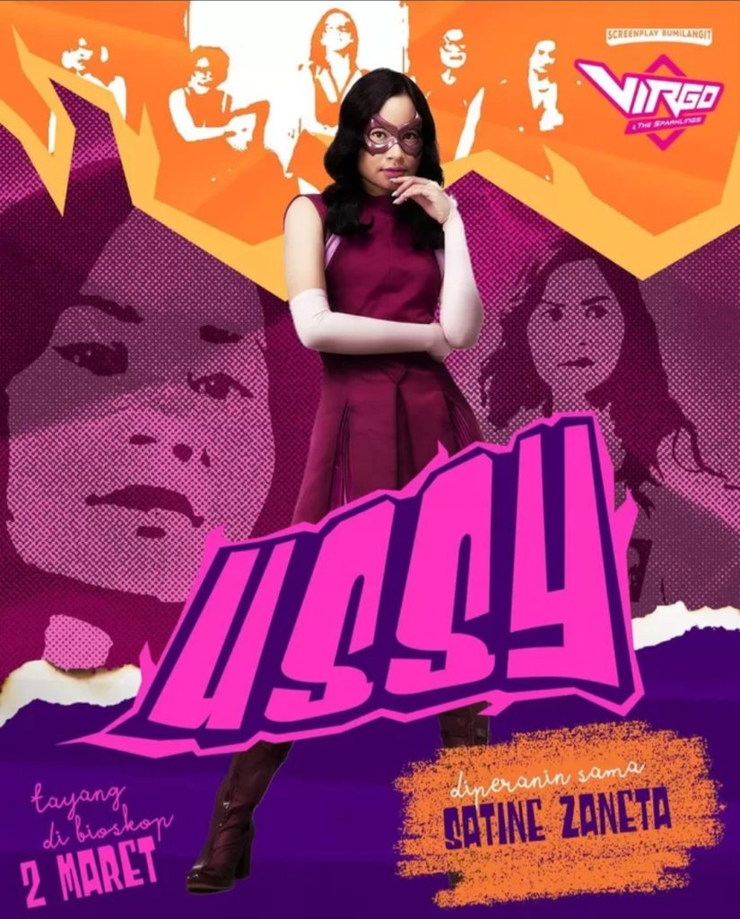 Satine Zaneta sebgai Ussy (Foto: Instagram/virgomovie.official)