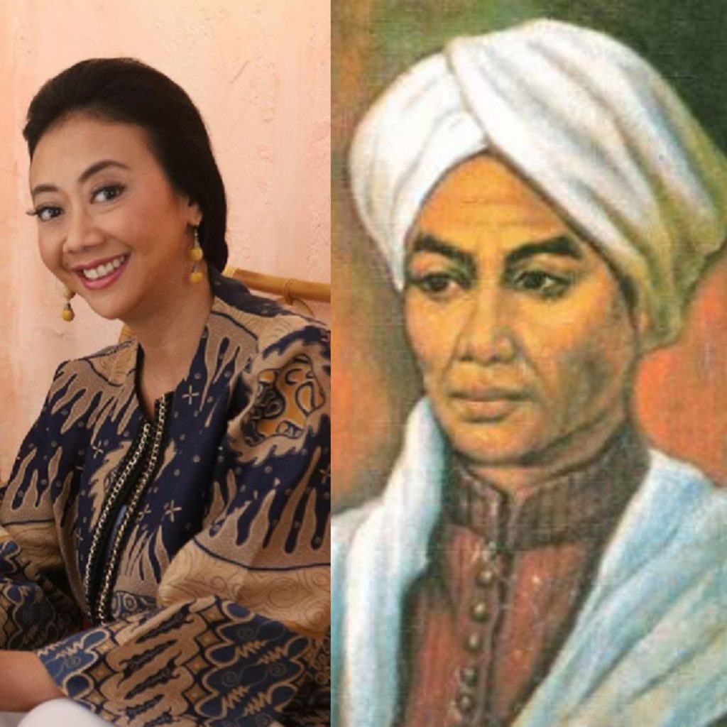 Asri Welas keturunan Pangeran Diponegoro (Foto: Instagram/asri_welas dan Wikipedia)