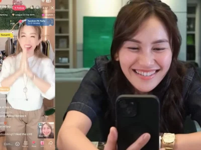 Ayu Ting Ting banjir pujian setelah bantu lariskan dagangan UMKM (Foto: Youtube/Qiss You TV)
