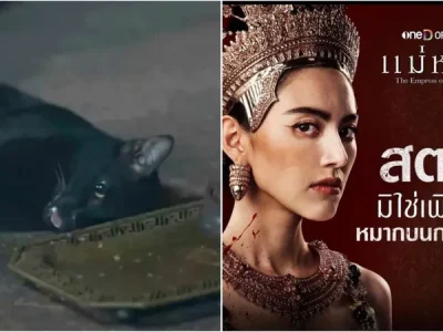 Demi syuting serial Thailand ‘The Empress of Ayodhaya’, kucing sengaja diracun (Foto: X/NewsBFM, Instagram/thaiupdate2019)