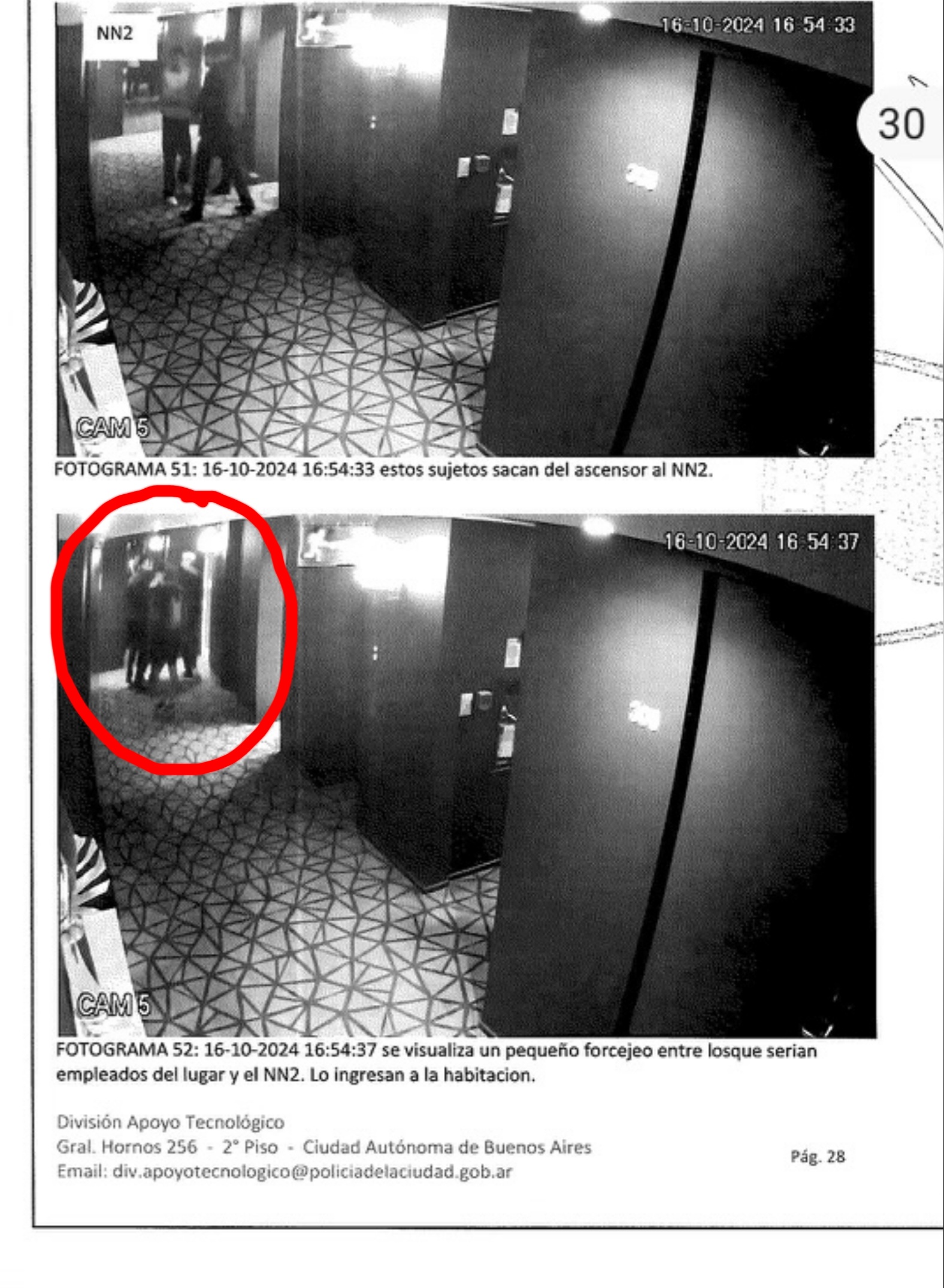 Gambar CCTV sebelum kematian (Foto: Doc. Buenos Aires Police)