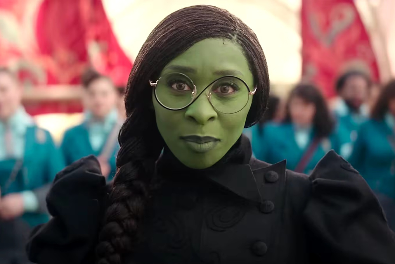 Cynthia Erivo sebagai Elphaba di film 'Wicked' (Foto: Universal Pictures)