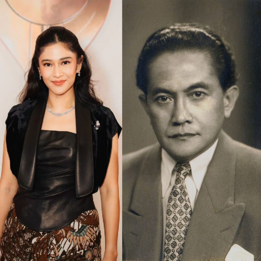 Dian Sastrowardoyo cucu dari Prof. Mr. Sunario Sastrowardoyo (Foto: kolase Instagram/therealdisastr dan Wikipedia)