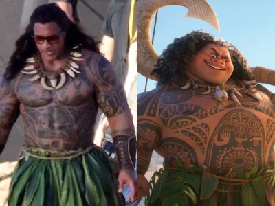 Fakta dibalik kemiripan The Rock dengan Maui di 'Moana' live action (Foto: BACKGRID dan Disney)