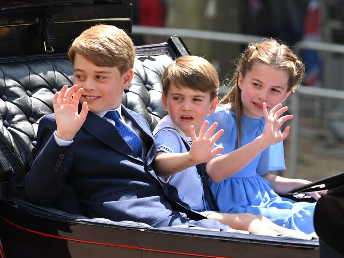 George, Louis dan Charlotte (Foto: WireImage)