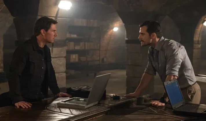 Adegan Ethan Hunt dan August Walker (Foto: Paramount Pictures)