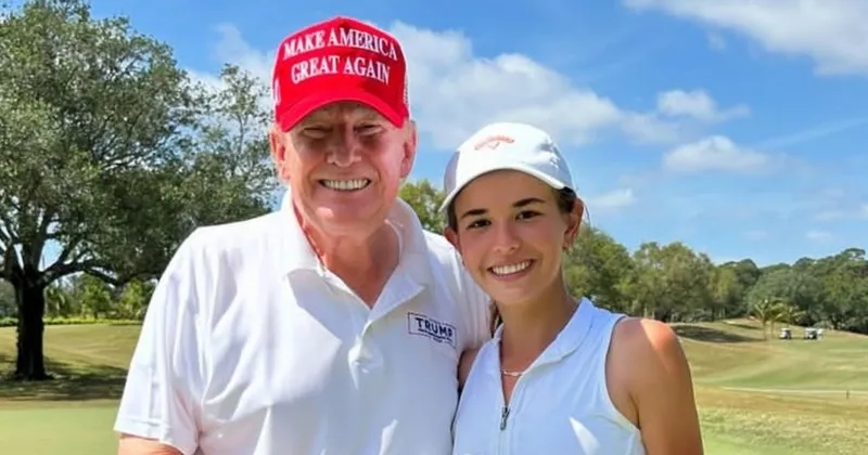 Pesona Cucu Donald Trump ‘Kai’ saat Main Golf Bersama