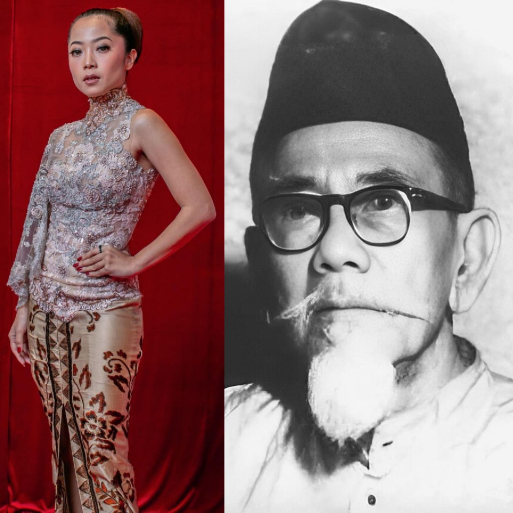 Karina Salim cicit dari H. Agus Salim (Foto: Instagram/karinasalim dan Wikipedia)
