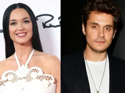 Katy Perry dan John Mayer terlihat akrab saat hadir di sebuah konser (Foto: Getty Images)