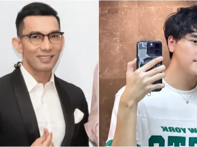 Artis pria Indonesia yang merupakan fans Kpop (Foto: Instagram/indraherlambang, naufalazharr)
